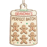 Custom Name Grandma's Perfect Batch Christmas Gifts for Grandma - Personalized Ornament