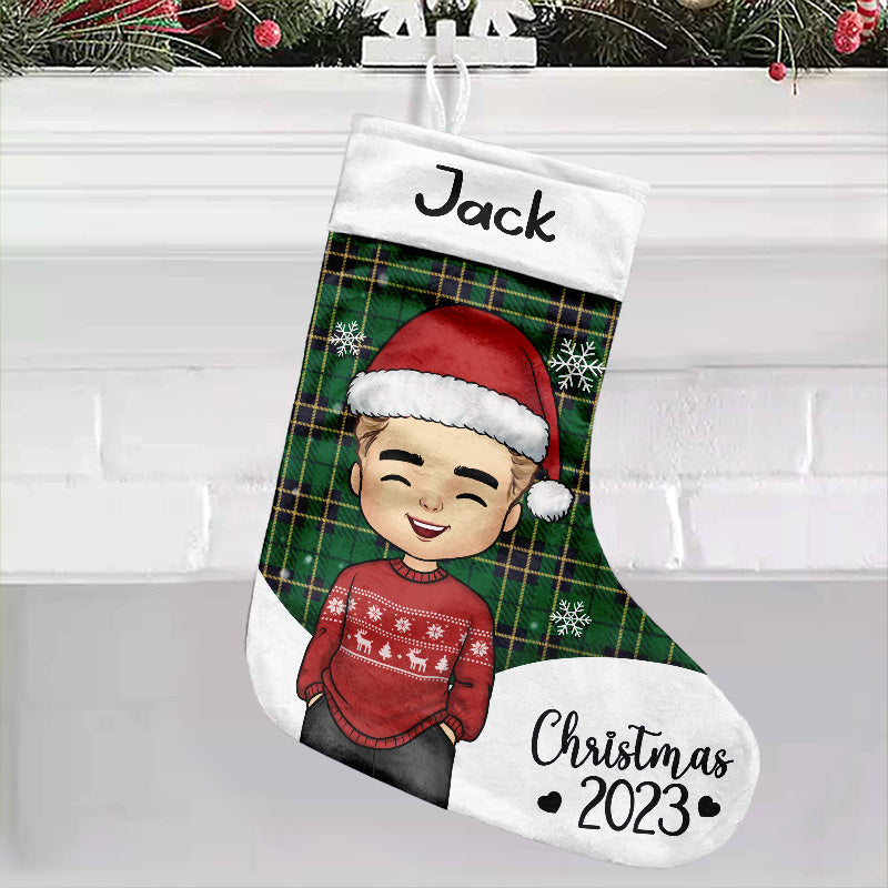 Celebrate The Joy Of Christmas - Family Personalized Custom Christmas Stocking - Christmas Gift For Family Members, Pet Owners, Pet Lovers