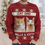 Custom Name Christmas Gifts for Cat Moms - Personalized Sweatshirt