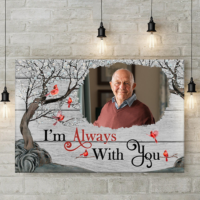 Custom Photo Until We Meet Again - Memorial Personalized Custom Horizontal Canvas - Sympathy Gift For Family Members