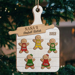 Custom Name Grandma's Cookie Crew Christmas Gifts - Personalized Ornament