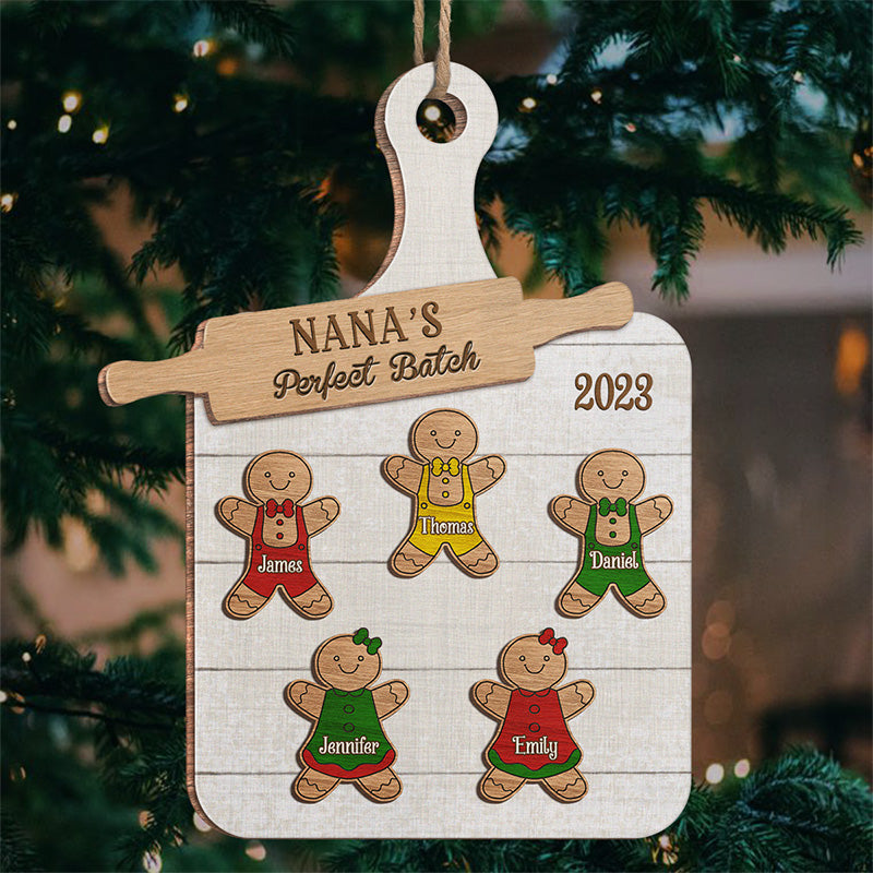 Custom Name Grandma's Cookie Crew Christmas Gifts - Personalized Ornament