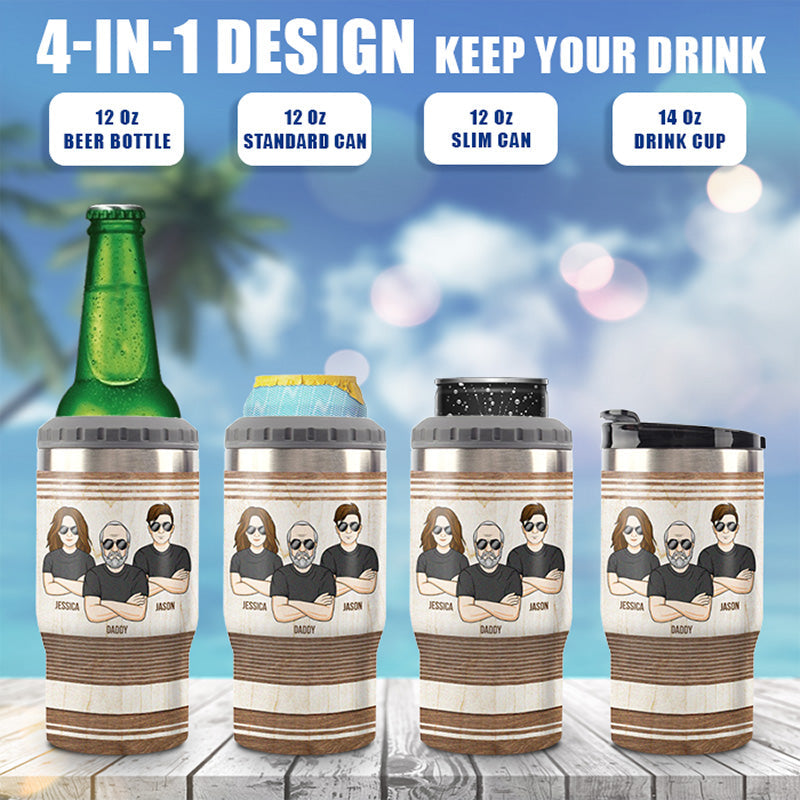 Custom Name Dad Gifts for Father - Personalized Can Cooler