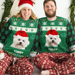 Custom Pet Photo Christmas Gifts for Dog Lovers - Personalized Sweatshirt