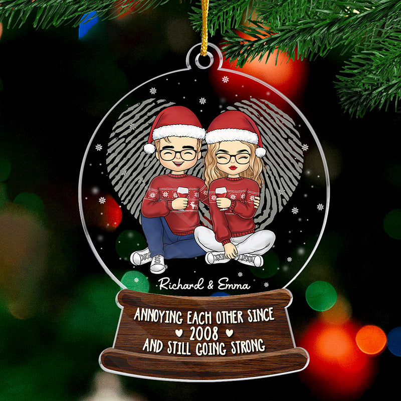 Custom Funny Couple Christmas Gifts - Personalized Ornament