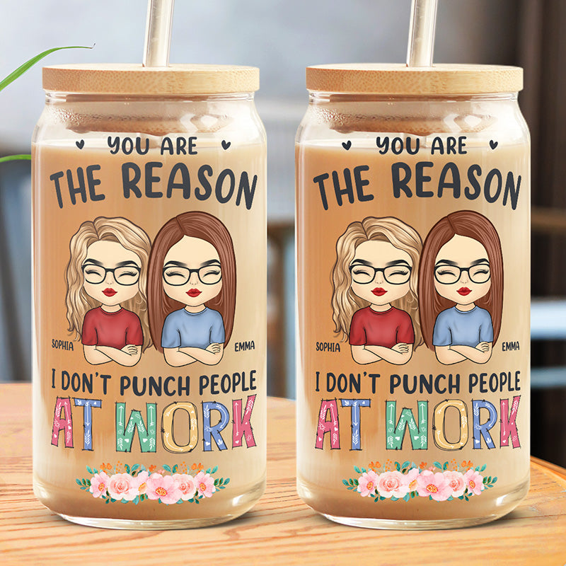 Custom Name Funny Coworker Gifts for Women - Personalized Glass Cup