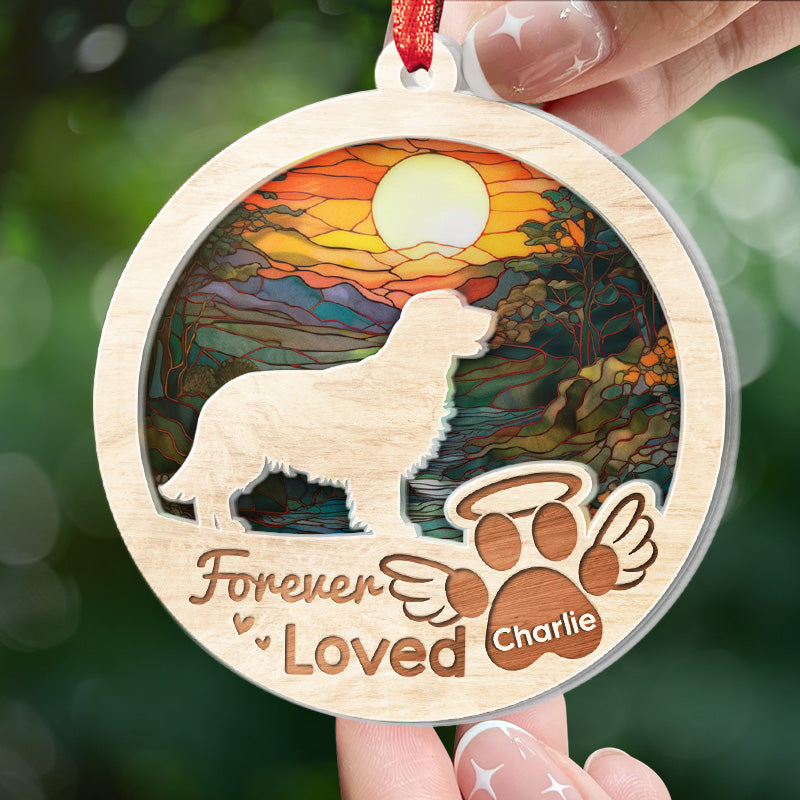 Custom Name Memorial Dog Gifts - Personalized Ornament