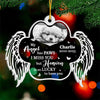 Custom Photo My Angel Has Paws - Memorial Personalized Custom Ornament - Acrylic Custom Shaped - Christmas Gift, Sympathy Gift For Pet Owners, Pet Lovers