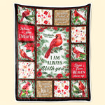 Custom Name Memorial Cardinal Christmas Gifts - Personalized Blanket