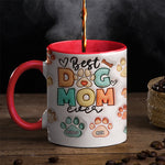 Custom Name Dog Mom Gifts - Personalized Accent Mugs