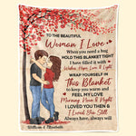 Custom Name Romantic Love Gifts for Her - Personalized Blanket