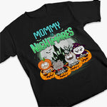 Custom Name Halloween Cat Gifts for Moms - Personalized Apparel