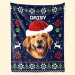 Custom Name Christmas Golden Retriever Gifts for Dog Lovers - Personalized Blanket