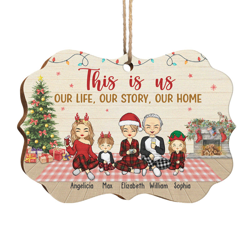 Custom Name Family Christmas Gifts - Personalized Ornament