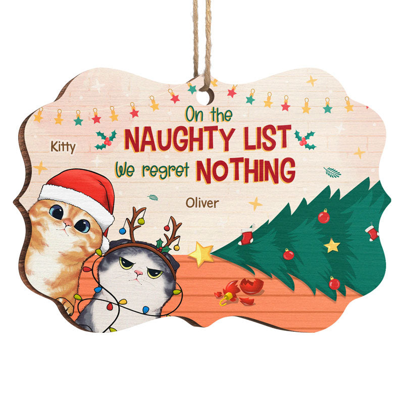Custom Name Funny Cat Christmas Gifts - Personalized Ornament