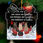 Custom Name Christmas Friendship Gifts for Women - Personalized Ornament