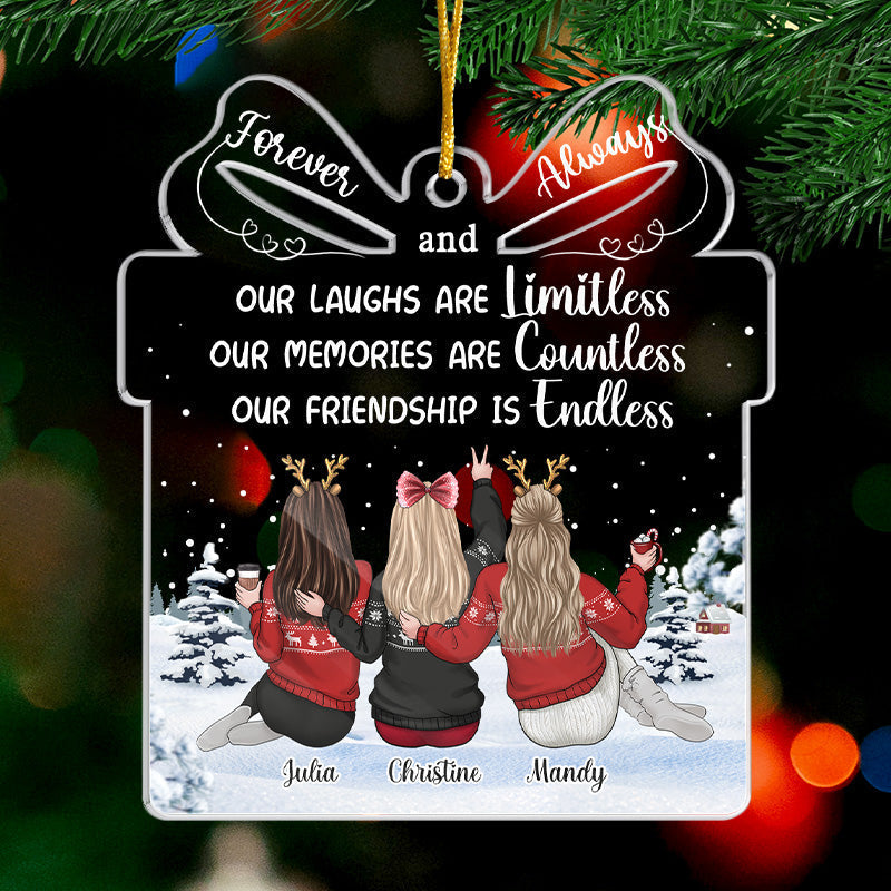 Custom Name Christmas Friendship Gifts for Women - Personalized Ornament