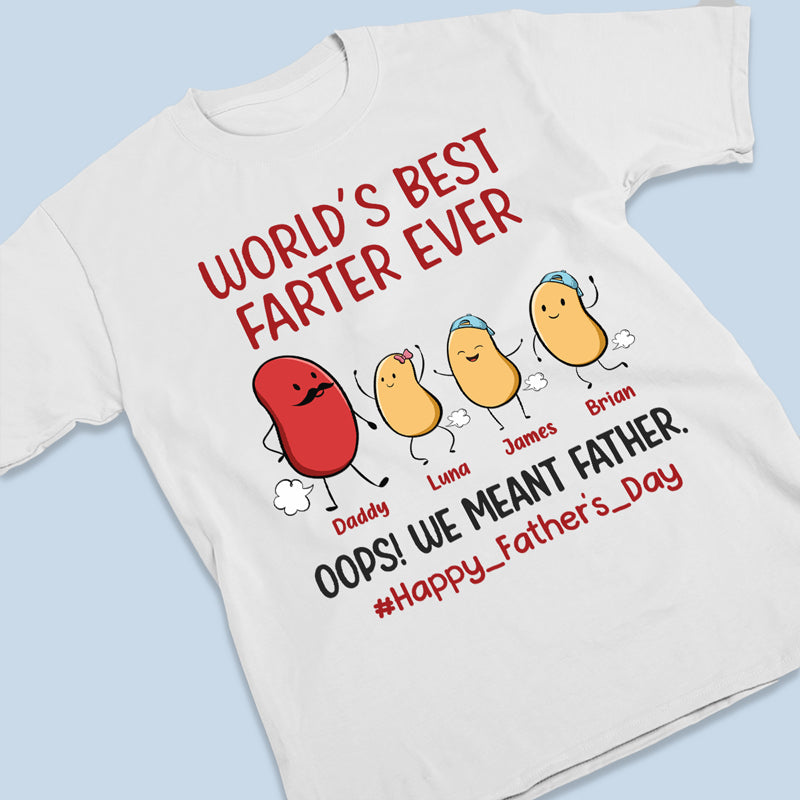 World's Best Farter Ever - Family Personalized Custom Unisex Patriotic T-shirt, Hoodie, Sweatshirt - Father's Day, Birthday Gift For Dad