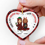 Custom Name Christmas Friendship Gifts for Best Friends - Personalized Ceramic Ornament
