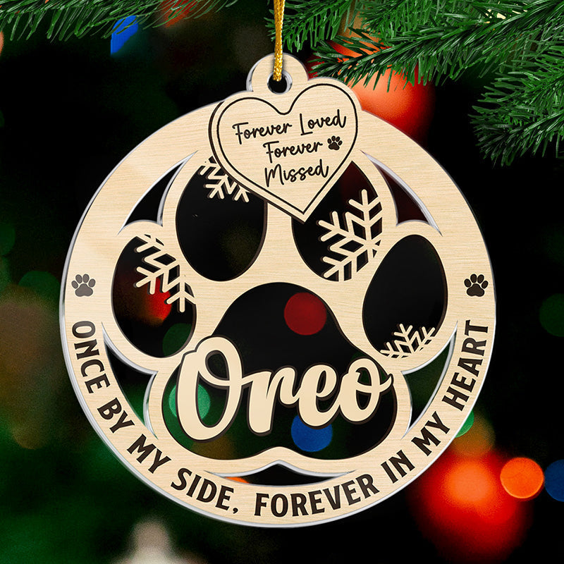 Forever Loved, Forever Missed - Memorial Personalized Custom Ornament - Acrylic Custom Shaped - Christmas Gift, Sympathy Gift For Pet Owners, Pet Lovers