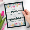 First Mom Now Great Grandma  - Family Personalized Custom 2-Layered Wooden Plaque With Stand - House Warming Gift For Mom, Grandma