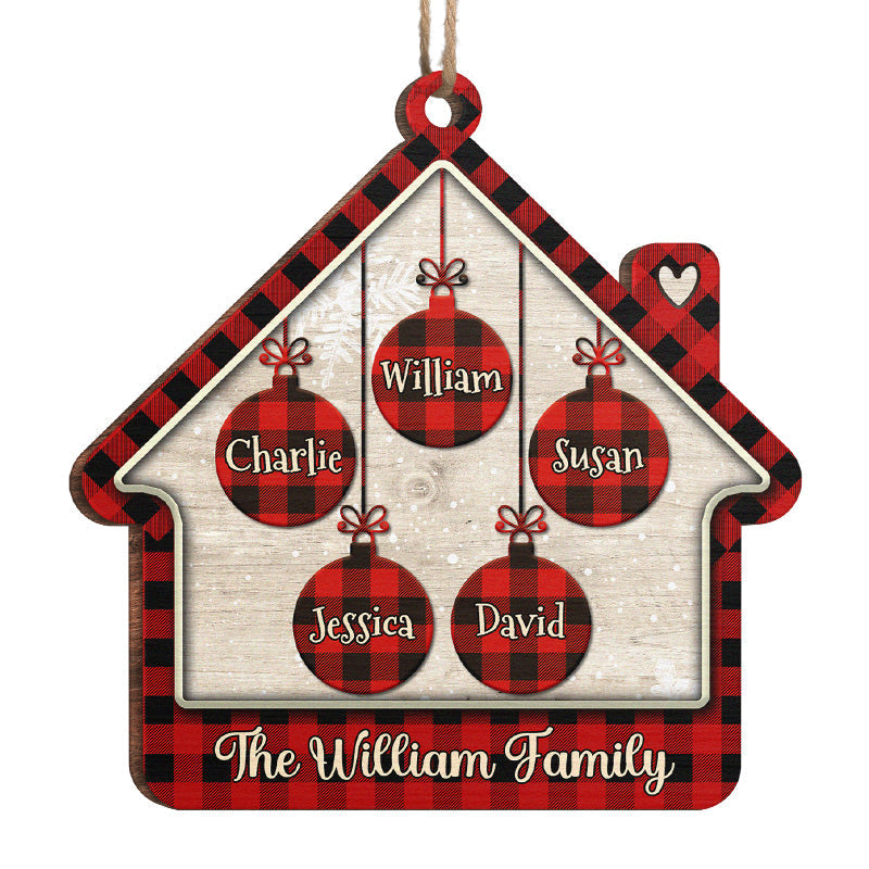 Custom Name Christmas Family Gifts - Personalized Ornament