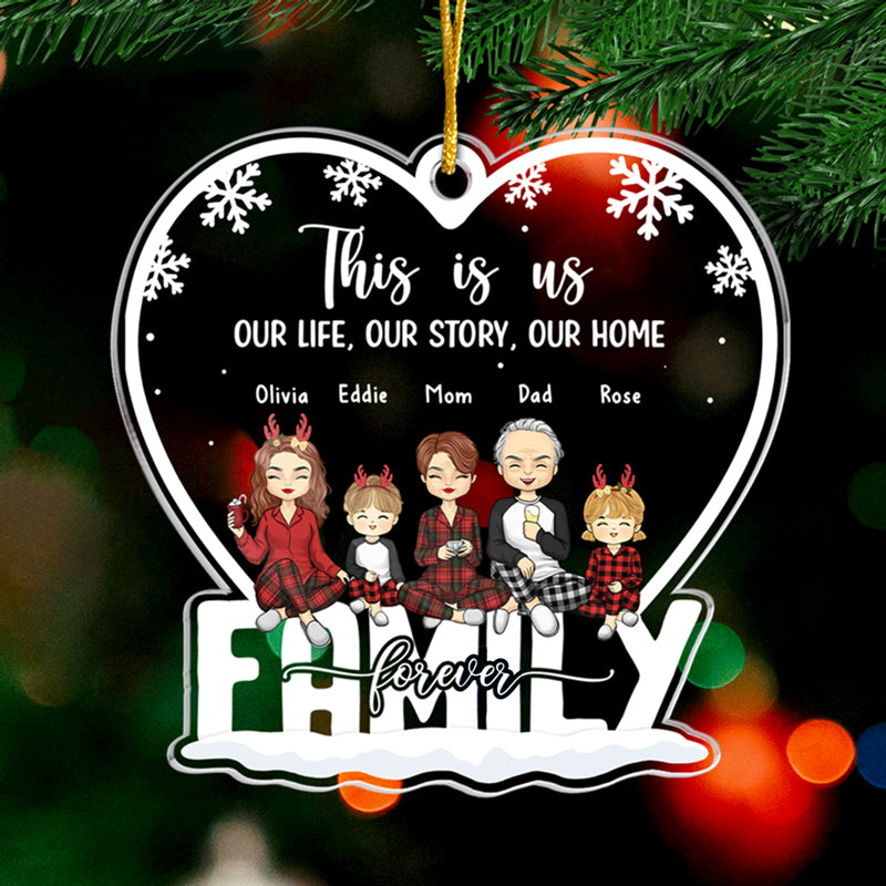 Custom Name Family Christmas Gifts - Personalized Ornament