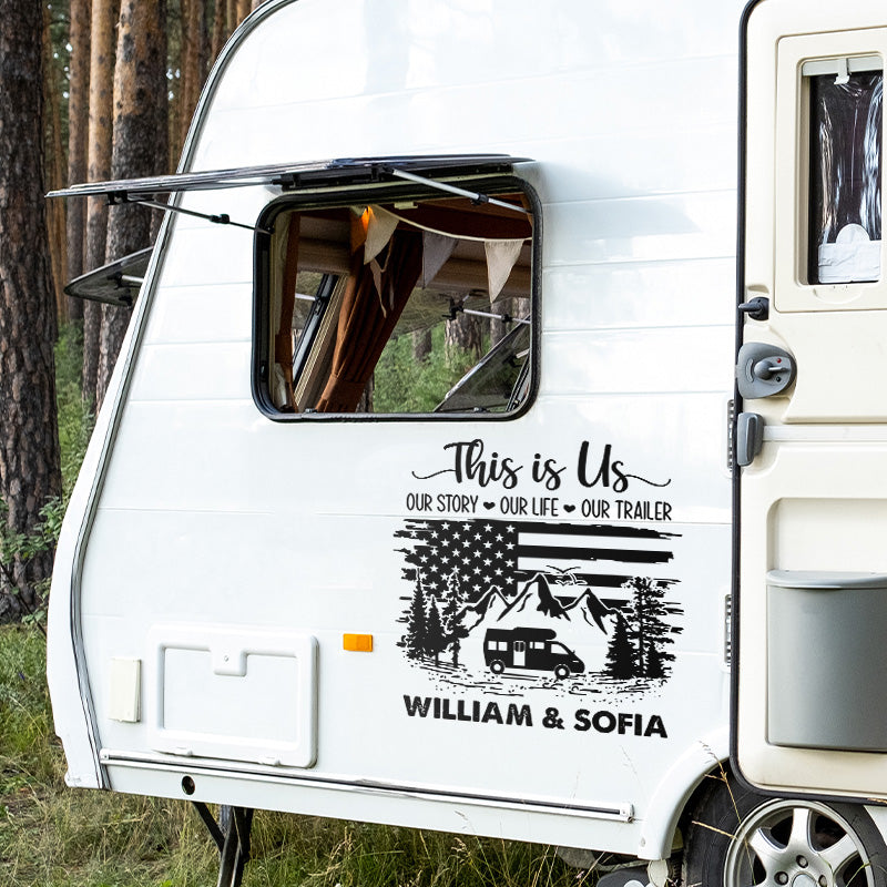 Custom This Is Us RV Camping Decor - Personalized Decal