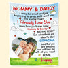 Custom Photo Mama's Blessing - Family Personalized Custom Blanket - Baby Shower Gift, Christmas Gift For First Mom