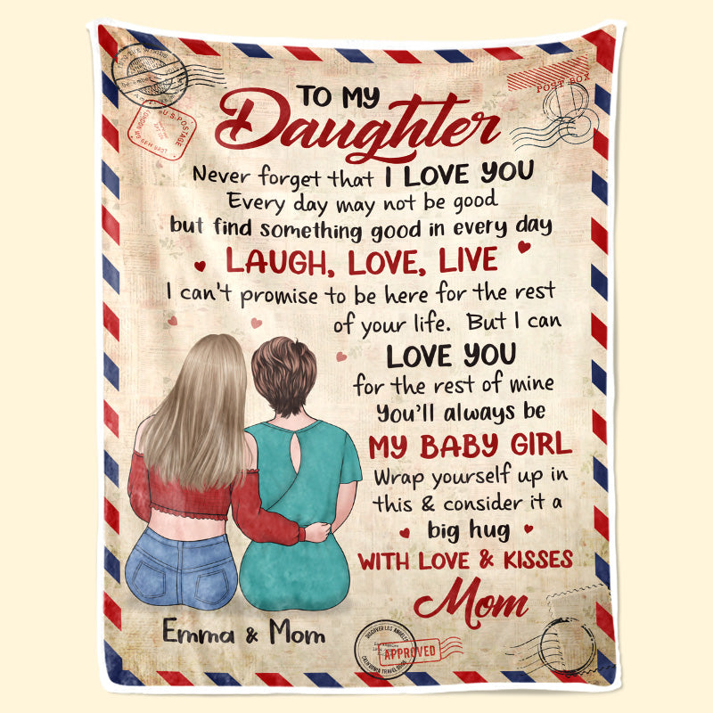 Custom Name Mother Daughter Gifts - Personalized Blanket