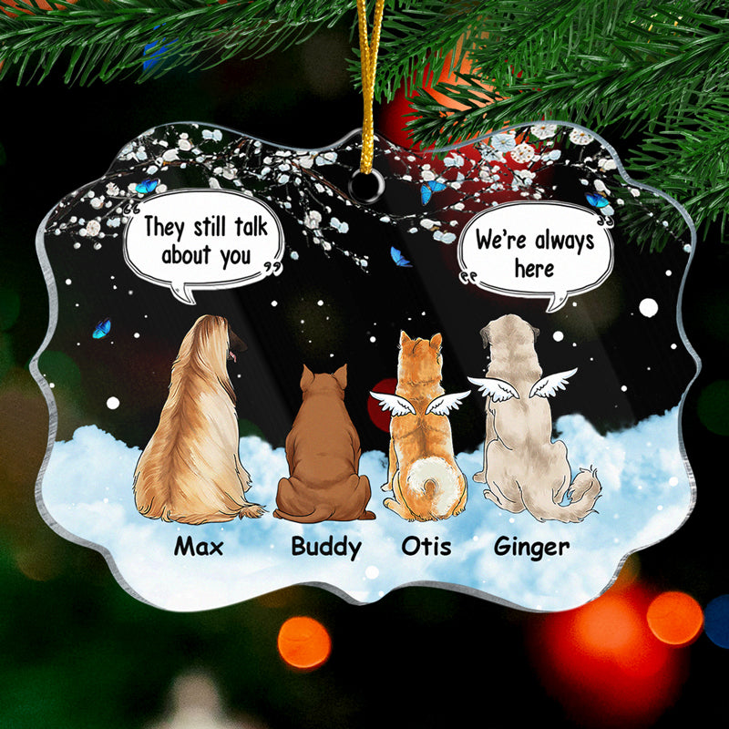 I'll Always Be By Your Side - Memorial Personalized Custom Ornament - Acrylic Benelux Shaped - Christmas Gift, Sympathy Gift For Pet Owners, Pet Lovers