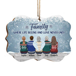 Custom Name Family Christmas Gifts - Personalized Ornament