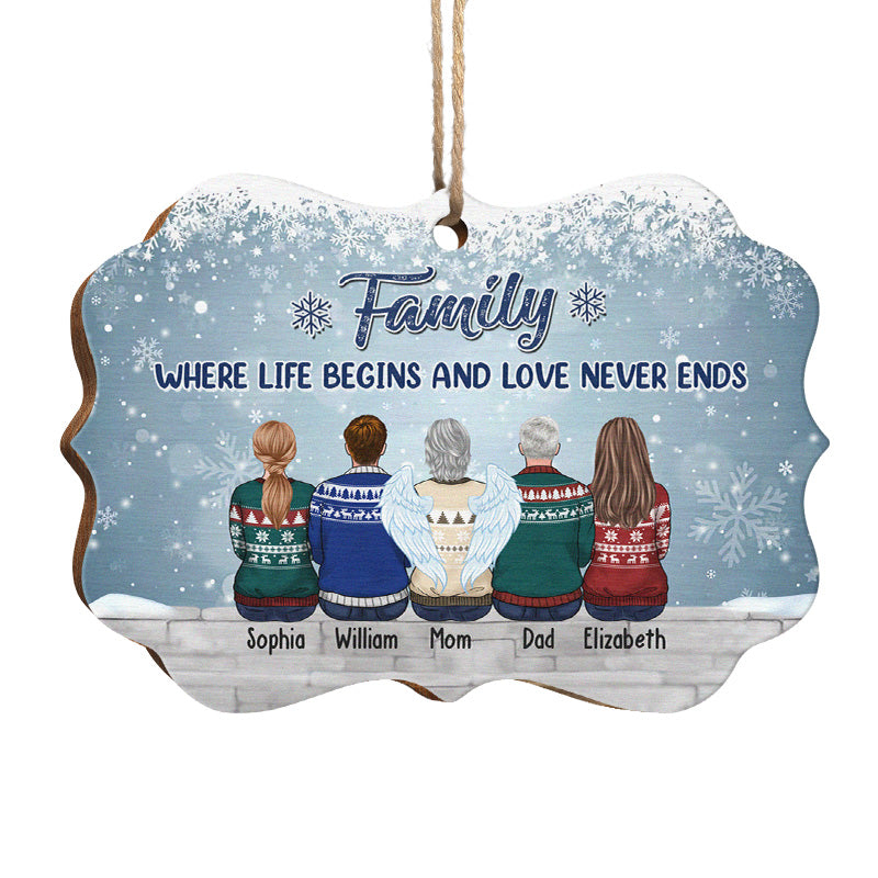 Custom Name Family Christmas Gifts - Personalized Ornament