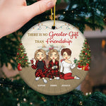 Custom Name Christmas Friendship Gifts for Friends - Personalized Ceramic Ornament