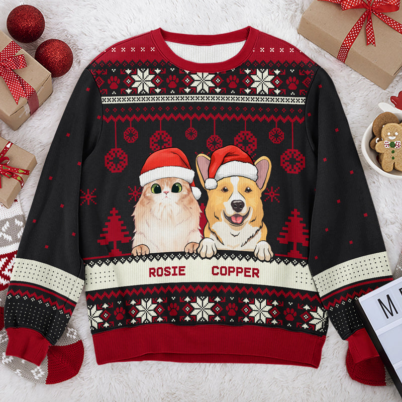 Custom Name Christmas Gifts for Pet Lovers - Personalized Sweatshirt