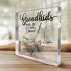 Grandkids Make Life More Grand - Family Personalized Custom Square Shaped Acrylic Plaque - Birthday Gift For Grandma
