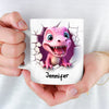 My Little Dino - Family Personalized Custom 3D Mug - Christmas Gift For Family Members
