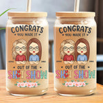 Custom Name Graduation Gifts for Besties - Personalized Glass Cup