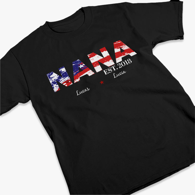Custom Name Nana Family Gifts - Personalized Apparel