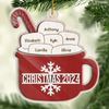 Sugar Cocoa Marshmallows Bring The Most Thrilling Experiences - Personalized Custom Marshmallow Shaped Acrylic, Wood Christmas Ornament - Gift For Family, Christmas Gift