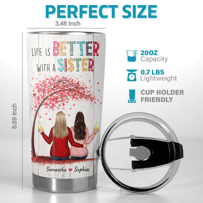 Custom Name Funny Sister Gifts - Personalized Tumbler