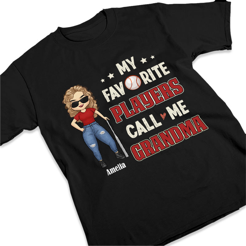 My Favorite Players Call Me Mom - Family Personalized Custom Unisex T-shirt, Hoodie, Sweatshirt - Mother's Day, Birthday Gift For Mom, Grandma
