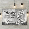 This Is Us, Full Of Love - Family Personalized Custom Horizontal Canvas - Gift For Family Members
