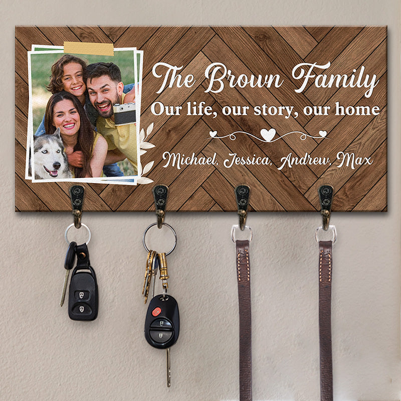 Custom Photo Family Home Gifts - Personalized Key Holder