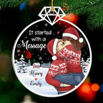 Custom Name Christmas Couple Gifts - Personalized Ornament