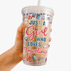 Traveling Is Healing - Travel Personalized Custom Clear Acrylic Tumbler - Gift For Travel Lovers