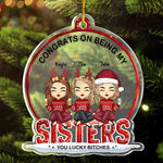 Custom Name Funny Bestie Christmas Gifts - Personalized Ornament