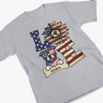 Custom Name Patriotic Dog USA Gifts for Dog Lovers - Personalized Apparel