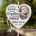 Custom Photo Memorial Garden Decor - Personalized Garden Slate