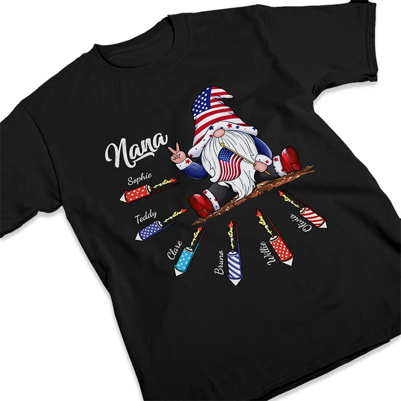 Nana, We Love You Every Single Day - Family Personalized Custom Unisex Patriotic T-shirt, Hoodie, Sweatshirt - Independence Day, 4th Of July, Birthday Gift For Grandma